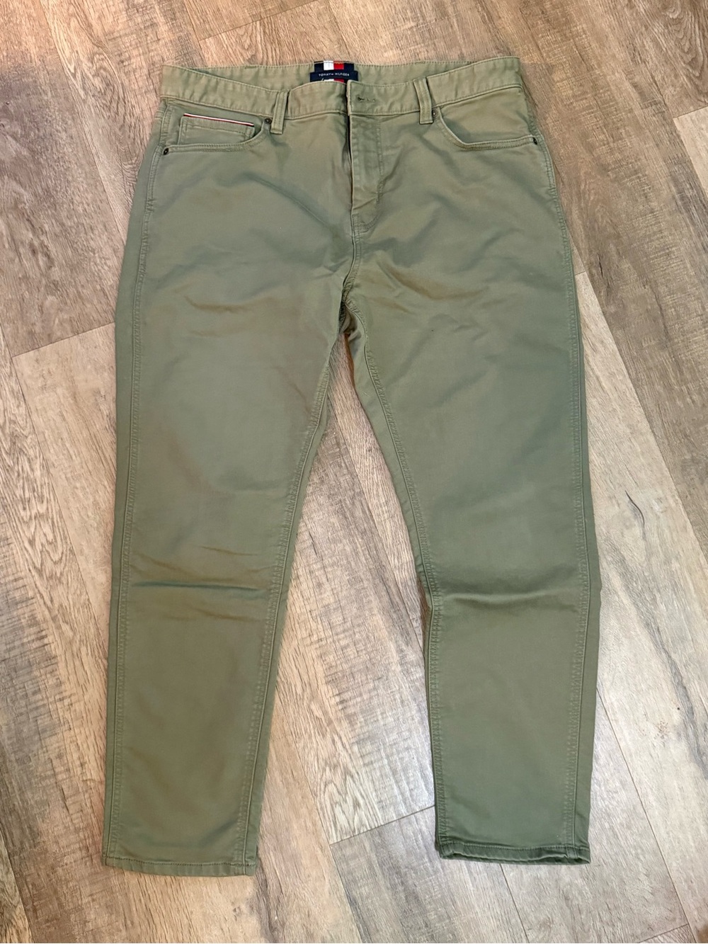 Tommy Hilfiger Olive Green Slim Pants Size 36X30